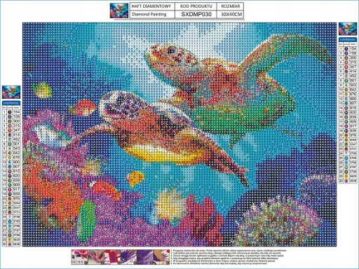 Diamantové vyšívanie SEA DIAMANT PAINTING 5D Mosaic Diamantový rezací papier