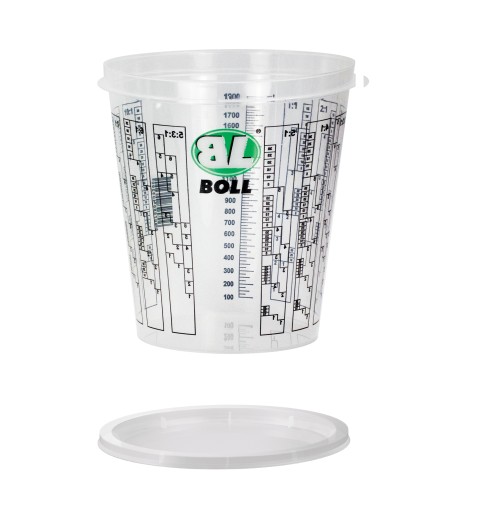 NÁDOBNÝ HRNÍK NA FARBU SO SCHÉMOU 2,3L + viečko