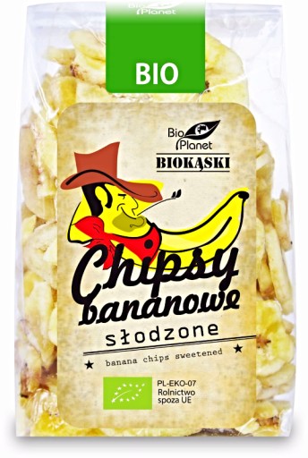 BIO sladené banánové lupienky 150 g - BIO PLANÉTA