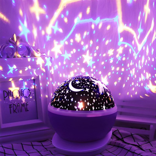 ROTAČNÁ NOČNÁ LAMPA STARS SKY PROJECTOR 2v1
