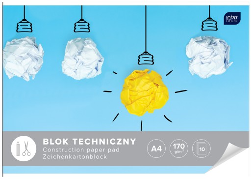 TECHNICKÝ BLOK BIELY TLAČ A4 10 LISTOV