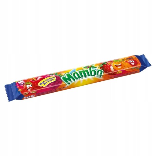 Rozpustná guma Mamba, sada Mix of Flavors, 3 prúžky