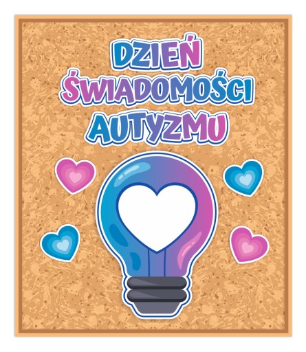 Letáková dekorácia - AUTIZMUS - Deň povedomia o autizme (60x65cm)
