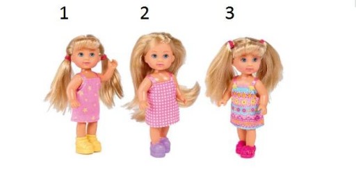 Evi v letnom outfite, 3 druhy