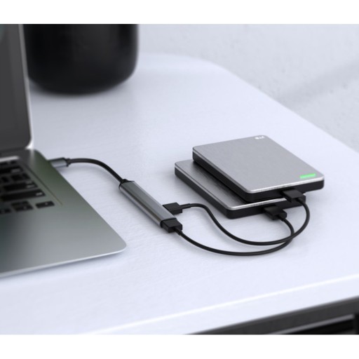 Rozbočovač USB rozbočovača Adaptér USB Port Station Rozbočovač x 4 tenký