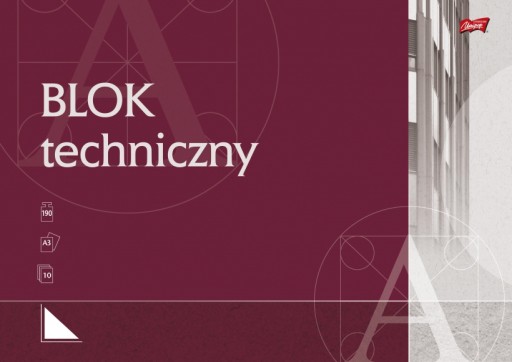 Technický blok A3 biely UNIPAP