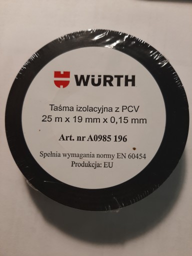 Izolačná izolačná páska Wurth 25mx19mm