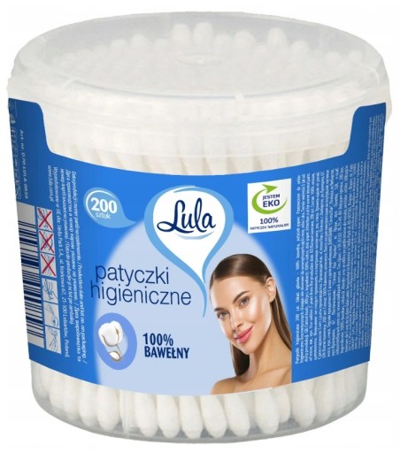 Kozmetické tyčinky Lula 200 plexi okrúhle BIO!