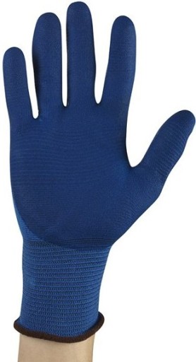 TENKÉ SILNÉ PRACOVNÉ RUKAVICE NITRILOVÉ HYFLEX 11-818 ANSELL 9