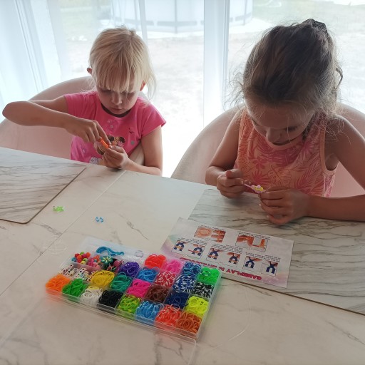Sada na výrobu náramkov z gumičiek 1500 ks DIY