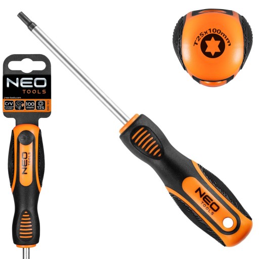 TORX SKRUTKOVAČ T25 X 100 MM NEO TOOLS 04-189