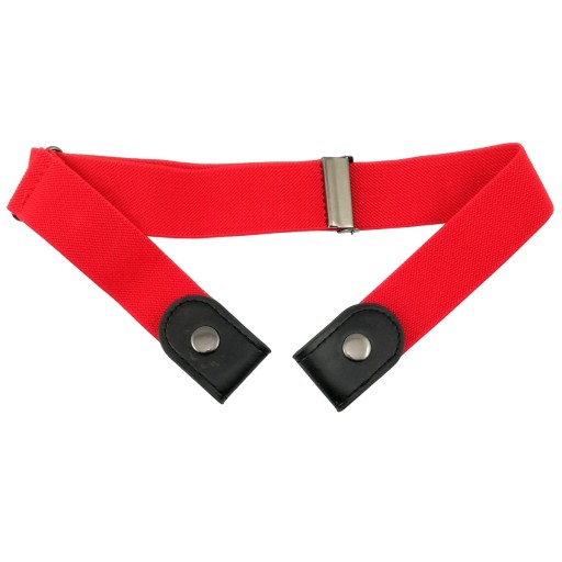 ELASTICKÝ GUMOVÝ REMÍN BEZ SPONY NA UNISEX NOHAVICE, ČERVENÝ
