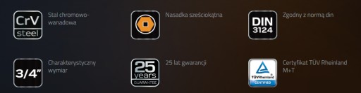 3/4 šesťhran, 19 mm