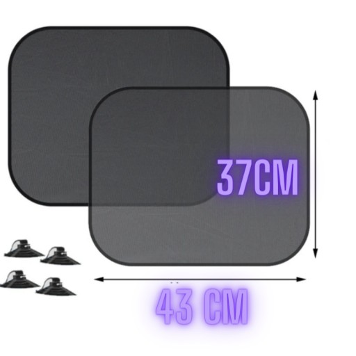 SLNEČNÍKY NA OKNÁ, ZÁCLONY, ROLETY, PRÍSAVKA, ČIERNA, 2 KS.