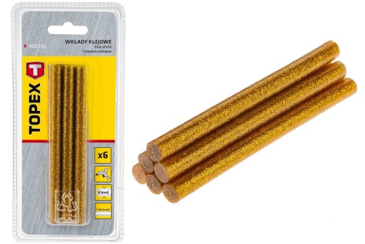 Náplň do lepiacej pištole 8 mm 6 ks.