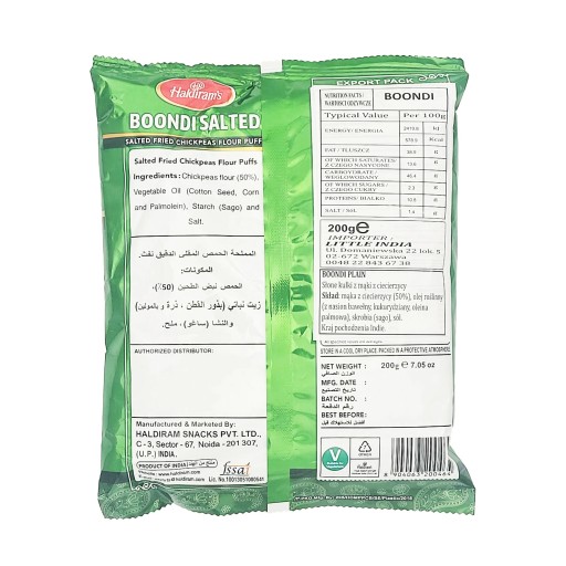 Indický snack Boondi Salted Haldiram's 200g