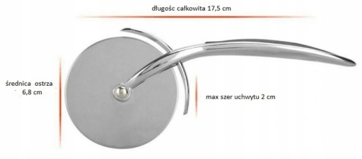 KOLIESKO NA REZANIE PIZZY PROTIŠMYKOVÁ RÚČKA