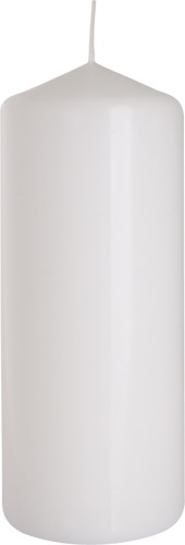 BISPOL Aura 48H valcová sviečka 15CM SW60/150 BIELA
