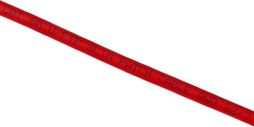 Cat.6A FTP patch kábel tienený RJ45-RJ45 1:1 ULTRAFLEX červený 0,5m