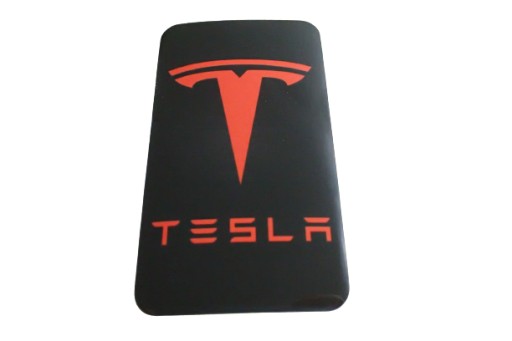 NÁLEPKA S LOGOM TESLA 5 x 8,9 cm