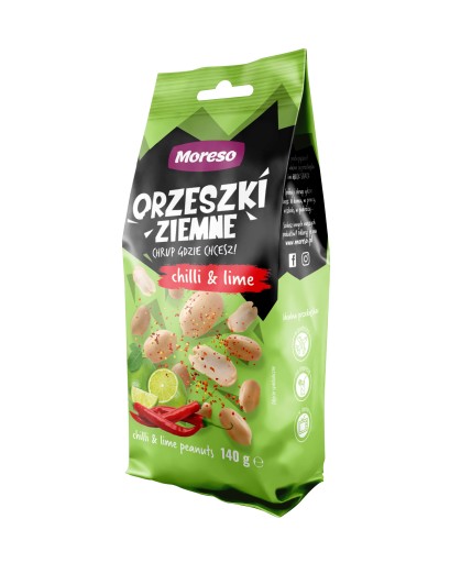 CHILLI & LIME ARAŠIDY 140g Moreso
