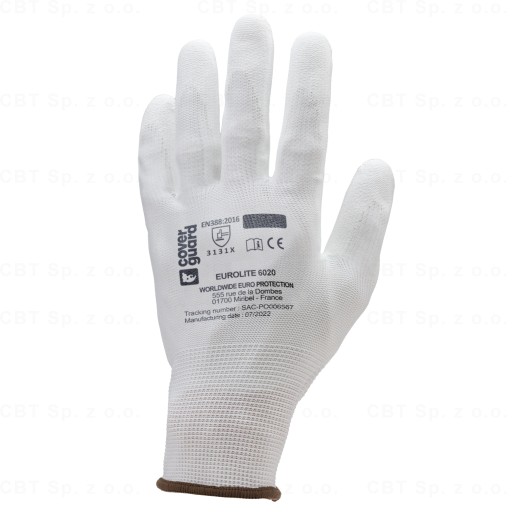 OCHRANNÉ PRACOVNÉ RUKAVICE EUROLITE 6020 DIELENSKÉ RUKAVICE VEĽKOSŤ 6 XS