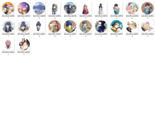 Manga Yuru Camp Laid-Back Pins VEĽKÝ VÝBER
