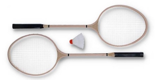 Bedmintonová drevená raketoplánová raketa 1b