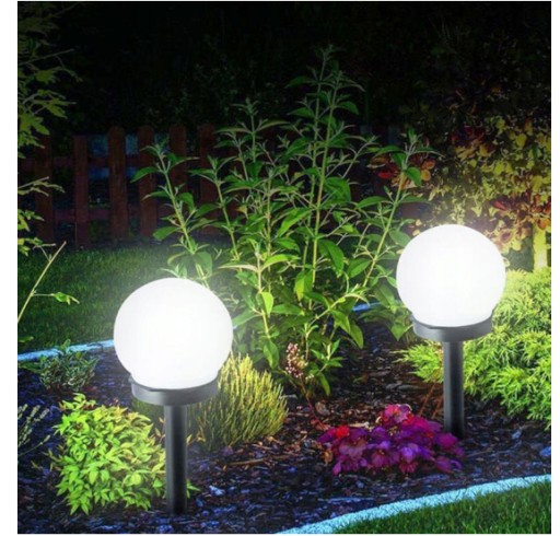 KULA biela vstavaná solárna lampa VOLTENO, 53 cm