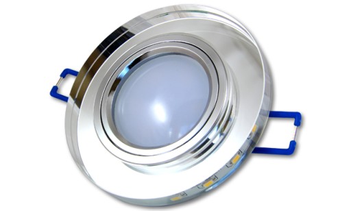 Led svietidlo 3W sklenené NW okrúhle zrkadlo na GU10