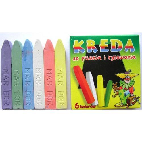 Školská krieda 6 farieb B3 MB