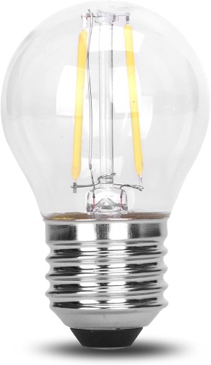 6x E27 LED žiarovka vláknová guľa 2W=15W 200lm teplá 3000K dekoračná Savineo
