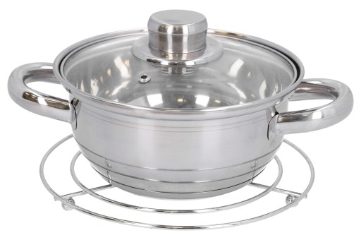POT PAD stojan na horúce hrnce, 20 cm, chrómovaný kov