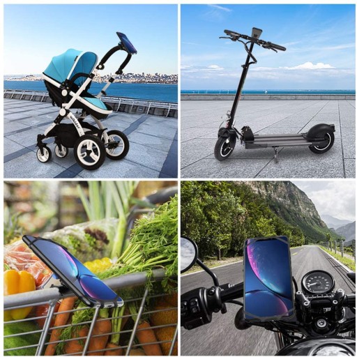 SILIKÓNOVÝ DRŽIAK TELEFÓNU KOMPATIBILNÝ NA BICYKEL