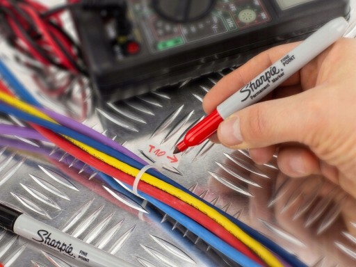 SHARPIE Značka pre elektrikárov na zváranie káblov