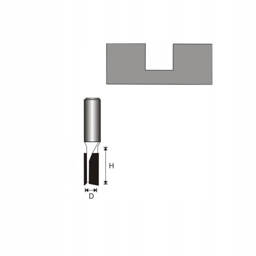 Dvojplatňová drážkovacia fréza na drevo 12x25x12mm