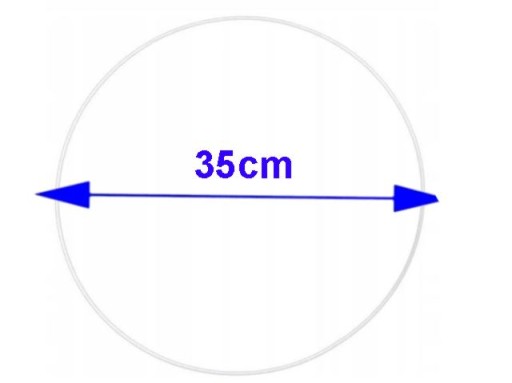 PLASTOVÝ RÁM lapač snov BIELE KOLESO 35CM