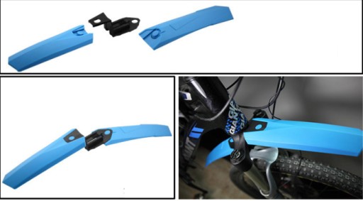 SET BLATNÍKOV NA BICYKEL SET PREDNÉ ZADNÉ MTB VENTILÁTORY 26-29 ČERVENÁ 2