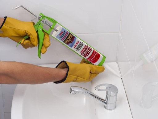 Vysoko kvalitný biely sanitárny silikónový tmel Veľký skrutkovač, 310 ml