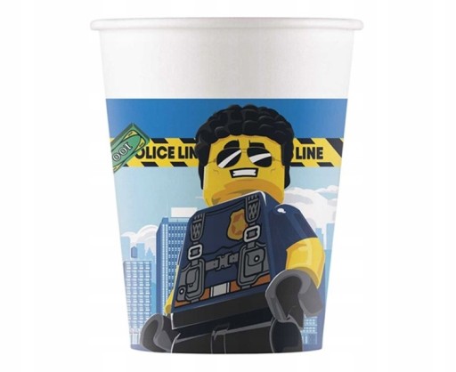 Lego City papierové poháre 8 ks.