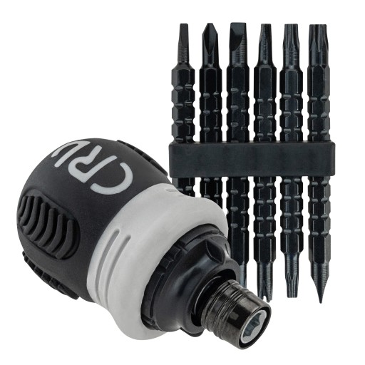 Skrutkovač s račňou Multifunkčný + 12 bitov
