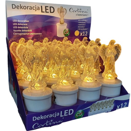 SVIEČKOVÁ VLOŽKA DO LED SVIEČKY ANJELSKÝ CINTORÍN 15CM WW