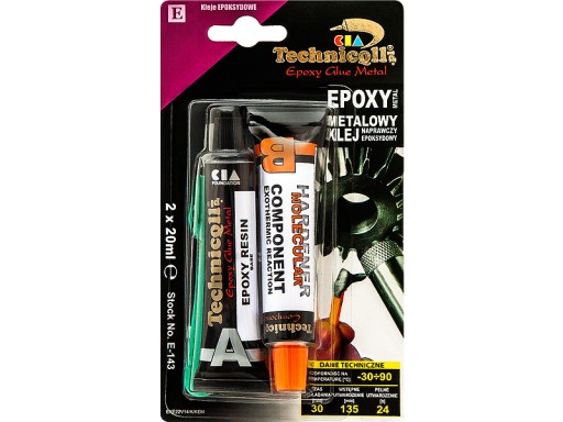 EPOXIDOVÉ LEPIDLO NA KOVY PEVNÉ AKO OCEL, DVOJZLOŽKOVÉ UNIVERZÁLNE 2X20ml