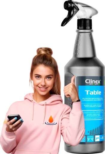 CLINEX Kvapalina na stoly na dosky a kuchynské spotrebiče