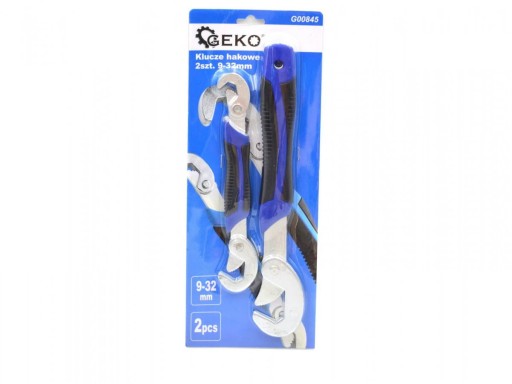 Hákové kľúče 2 ks. 9-32mm GEKO G00845