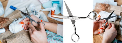 VYŠÍVACIE NOŽNICE PRESNÉ ČEPEĽOVÉ NITE NITE HOBBY KRAJČÍRSTVO -T