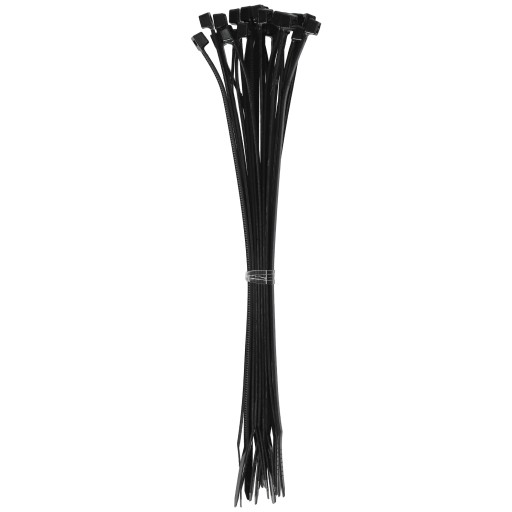 Káblové svorky Sťahovacie pásky Sťahovacie pásky 100 ks. 4,8 mm x 200 mm čierna