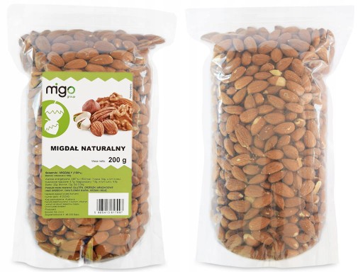 Prírodné MANDLE celé - 200g - MIGOgroup