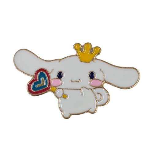 Kovový Cinnamoroll Crown Pin Hello Kitty anime