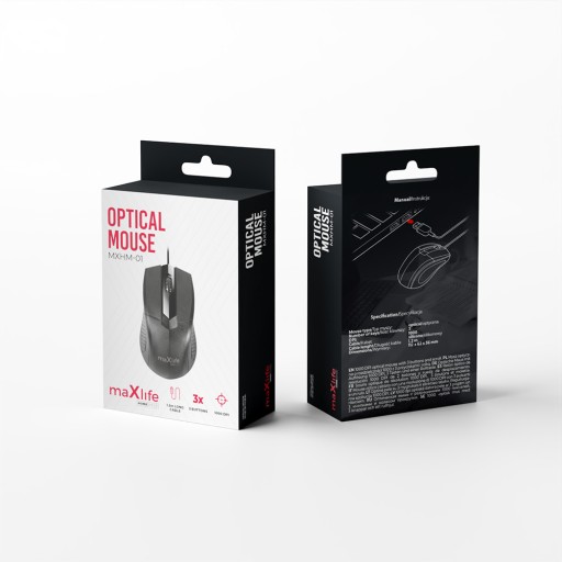 Optická myš Maxlife Home Office 1000 DPI 1,2 m